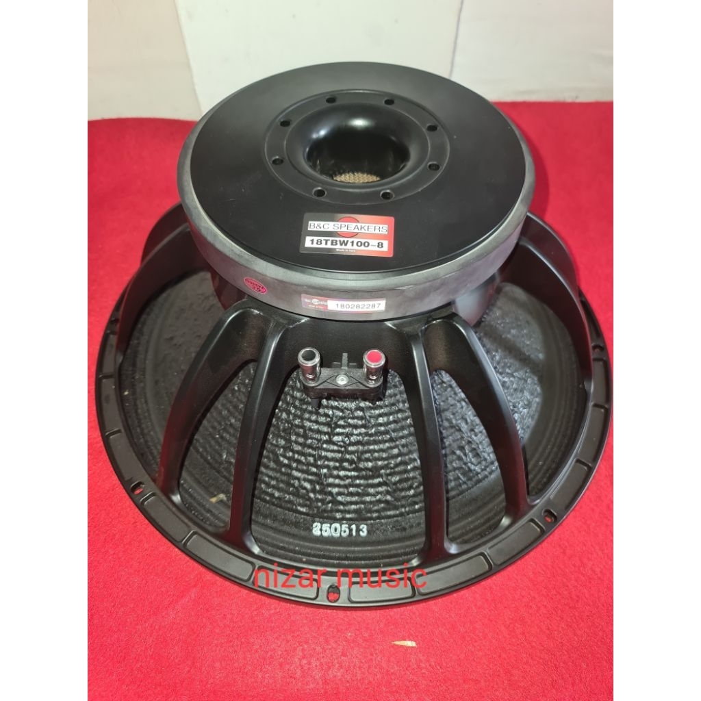 Komponen speaker BNC 18TBW100 / 18TBW100 M / B&C 18TBW100 M 18 Inch