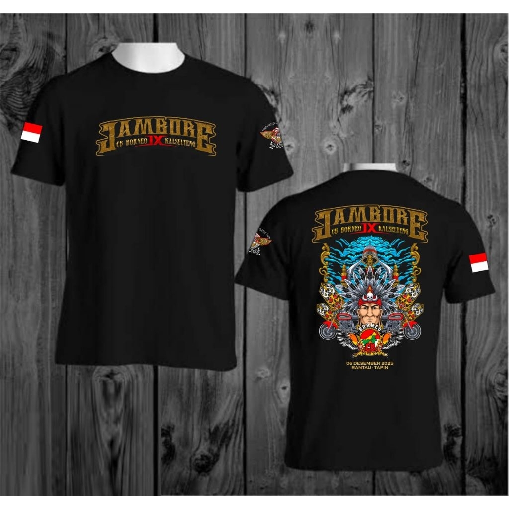 KAOS JAMBORE CB BORNEO IX KALSELTENG BONUS STIKER 10