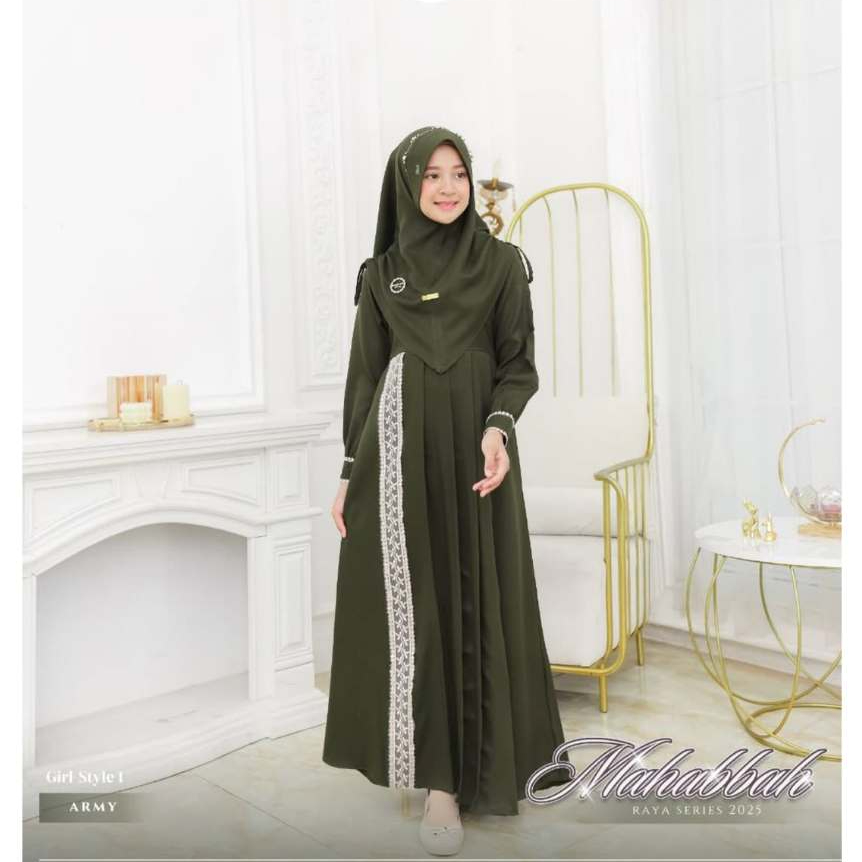 Gamis Muslim Abu-abu Lengan Panjang Luna Abaya | Gamis Two Tone Dua Warna Turkey Maxi Dress Arab Sau