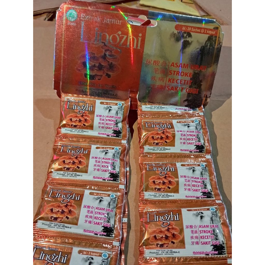 Kapsul Jamur Lingzhi Original/Harga per 1 Renceng