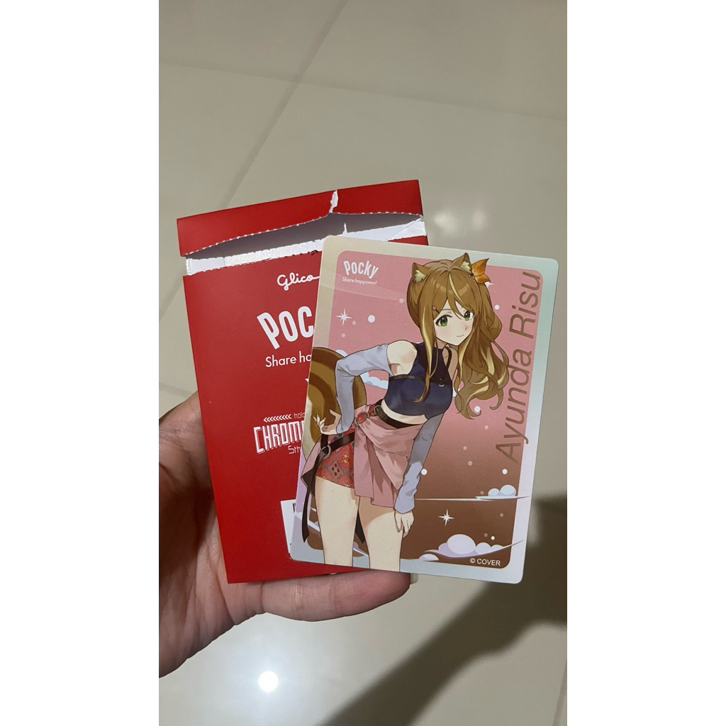 Photocard Ayunda Risu Hololive X Pocky