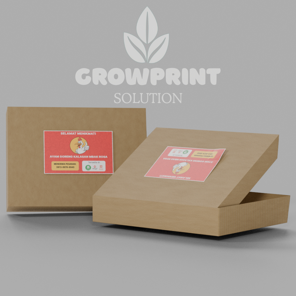 Stiker Custom/Stiker produk/Label Produk custom/Stiker Chromo berbagai ukuran murah