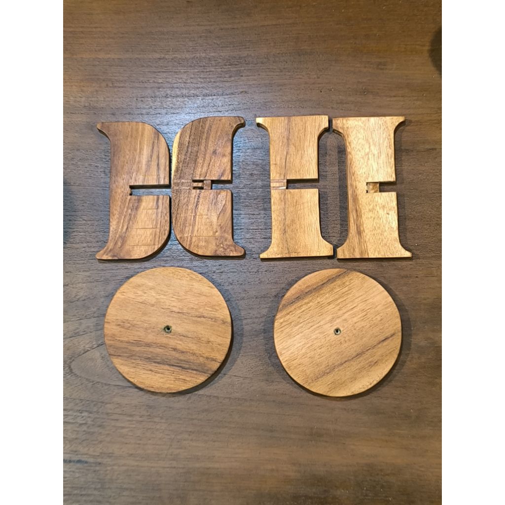 Tatakan Pot Bunga, kayu jati