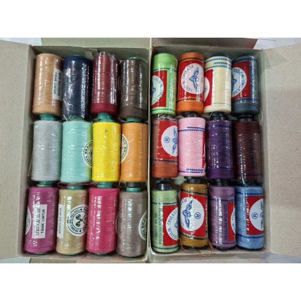 SewCraft - Benang Jahit Flying Wheel Dan Pipes Brand