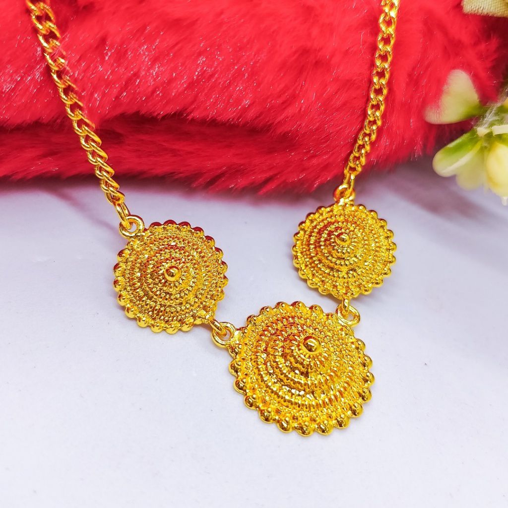 KALUNG COIN KUNINGAN PERHIASAN FASHION EMAS HONGKONG 24K