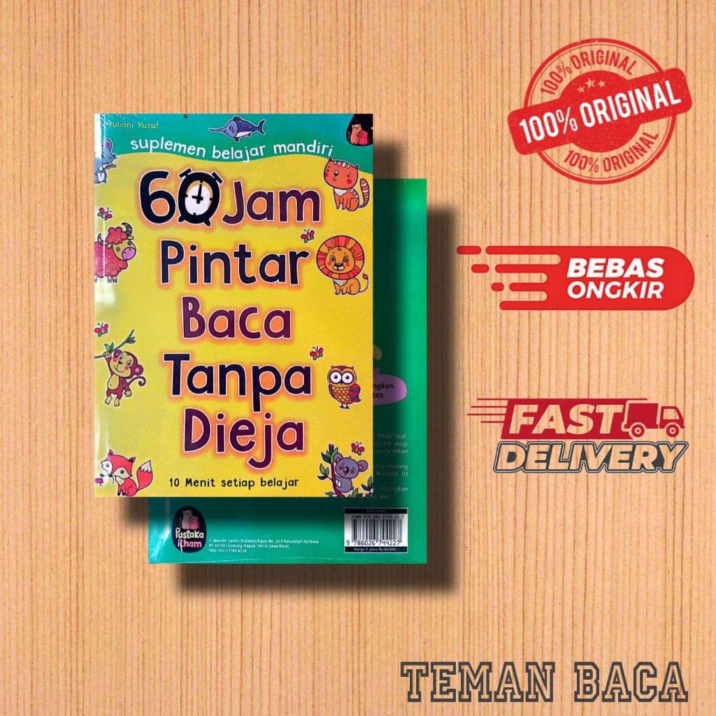 Buku Pintar Belajar Membaca Original 60 Jam