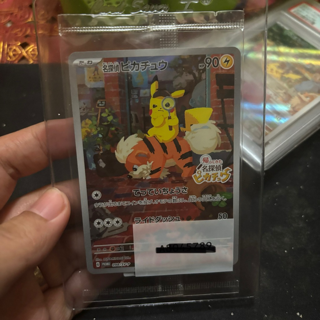 Pokemon Tcg japan | Detective pikachu Holo Rare Nitendo Swicth promo 098/Sv-p Sealed Japanese