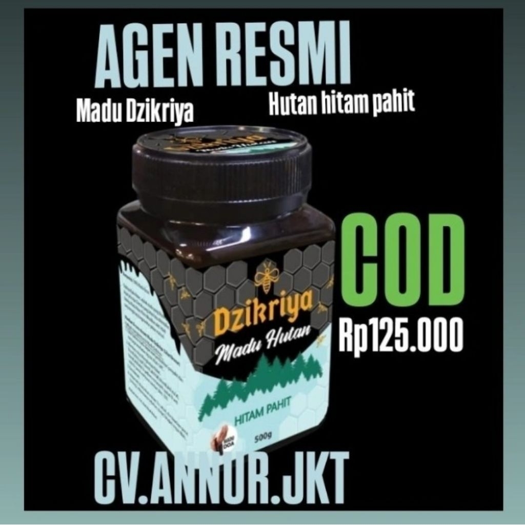 Madu Dzikriya Hutan Hitam Pahit
