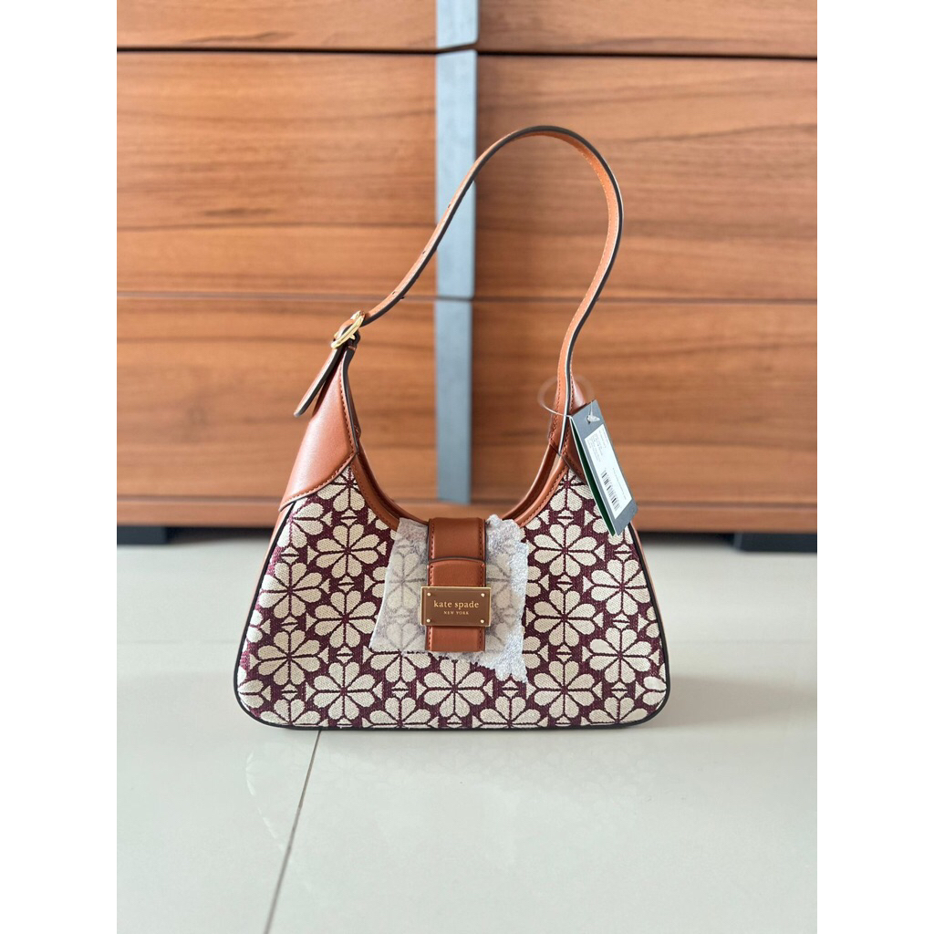KS flower jacquard shoulder bag
