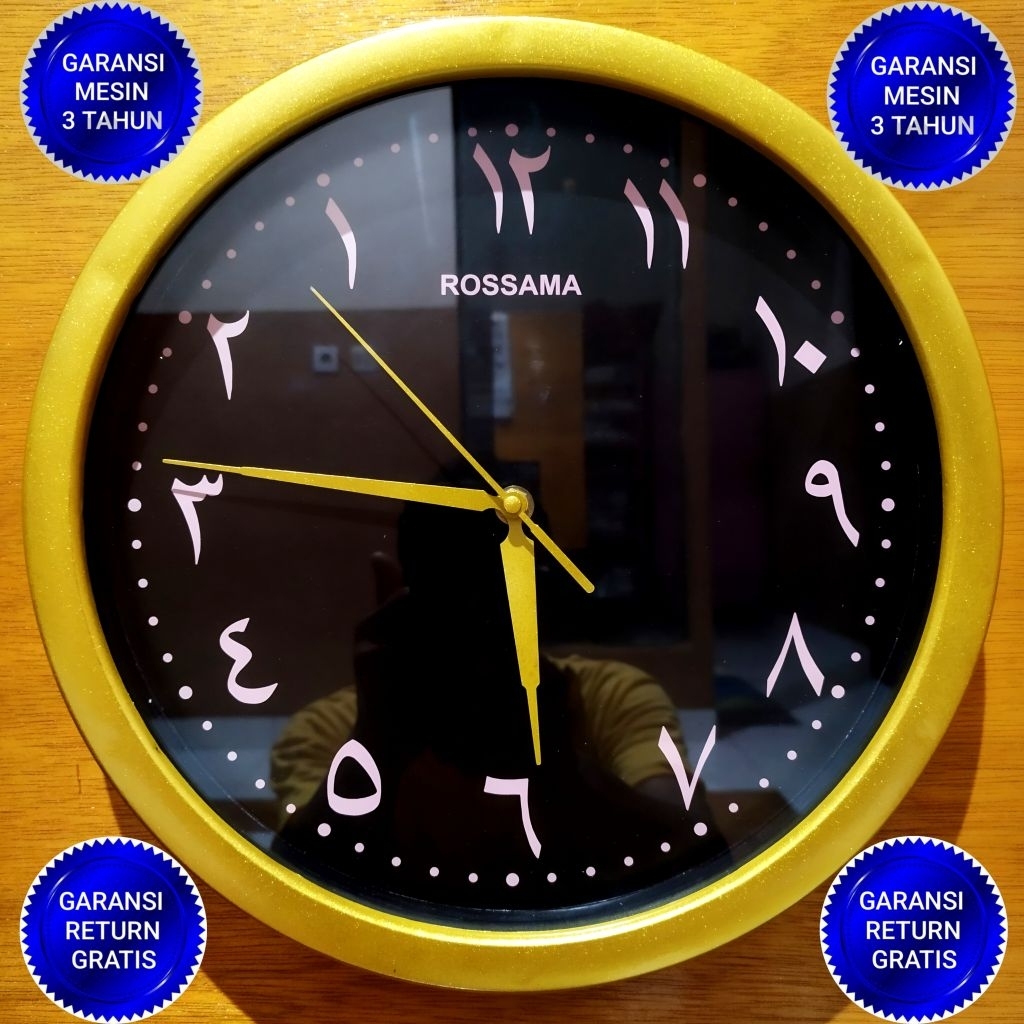 JAM DINDING ROSSAMA 102 // JAM DINDING BESAR // JAM DINDING ARAB // JAM DINDING ARABIC  // JAM DINDI