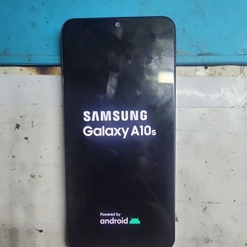 lcd plus frame samsung a10s original copotan sentuh normal no minus