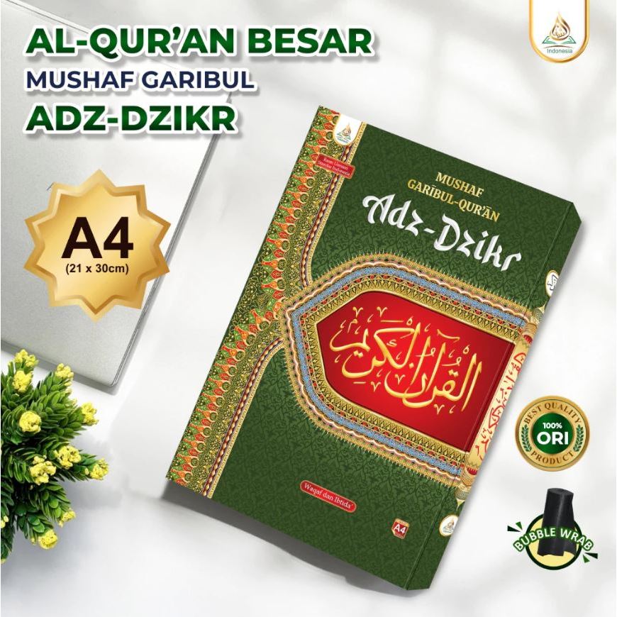 AL QURAN JUMBO LANSIA / Al Quran Besar A4 Adz Zkira Non Terjemah Tulisan Besar / AlQur'an Jumbo