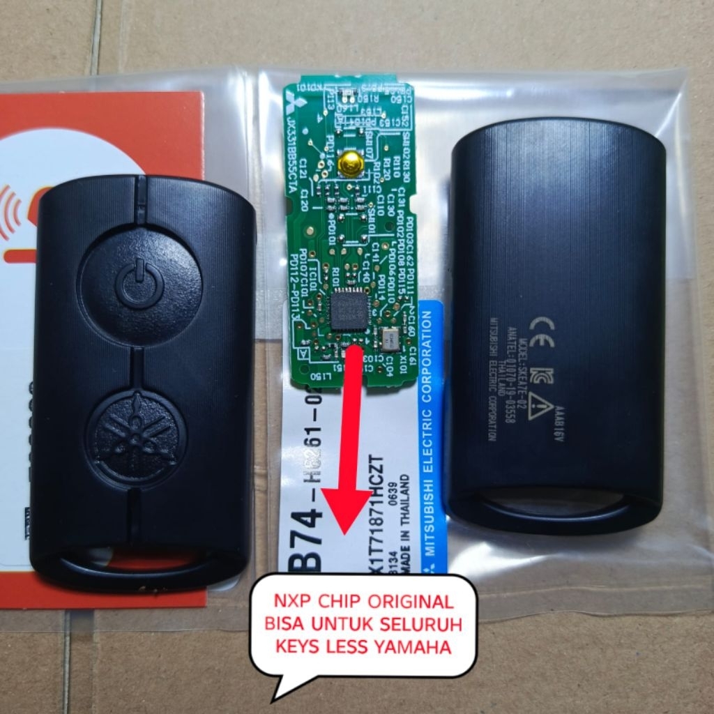 remote keyless  Yamaha OEM PCB kunci nmax, Fazio fillano Lexi ,aerox ,frego