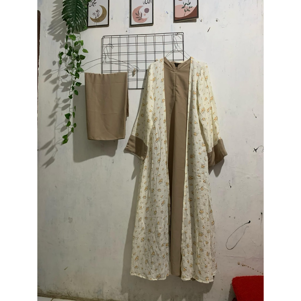 abaya set pasmina