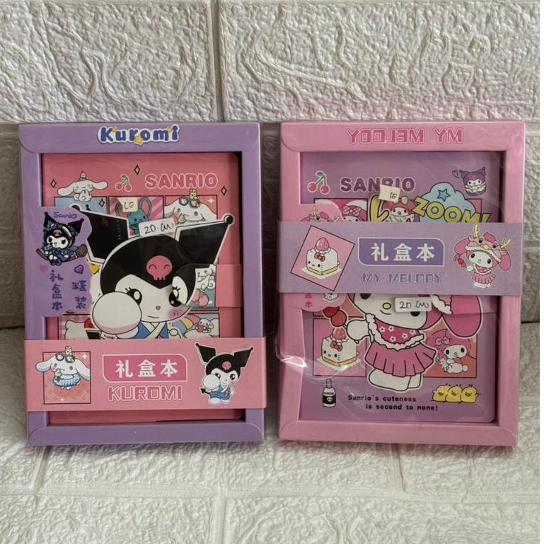 Buku Diary / Notebook / Buku Catatan A6 Lucu SANRIO Kuromi Melody
