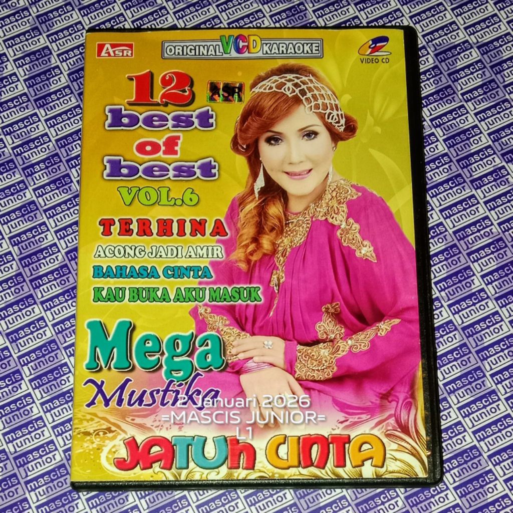VCD Mega Mustika - 12 Best Of Best Volume 6 V CD Original