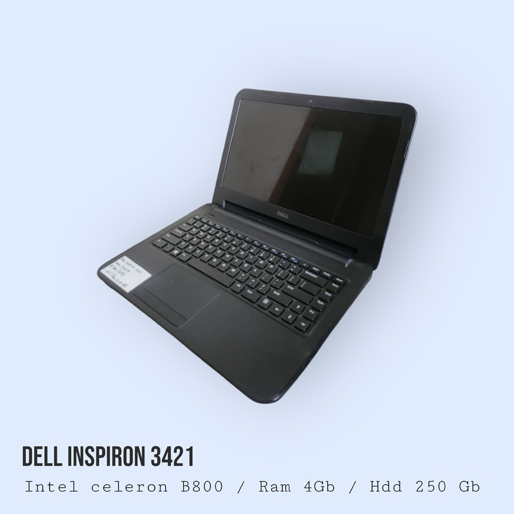 Dell Inspiron 3421 Intel Celeron B800 Tanpa Ram/HDD Laptop Minus