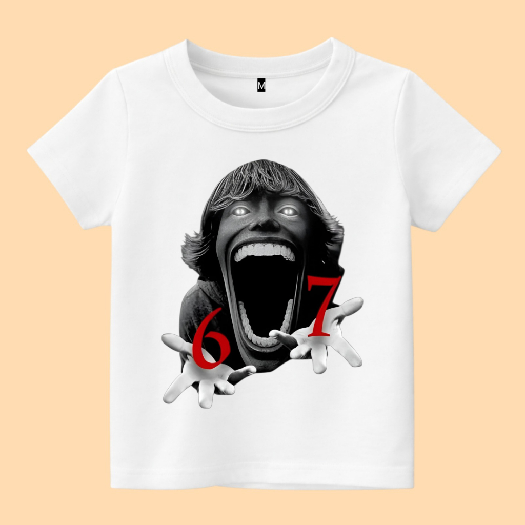 Baju kaos anak karakter scp 67 kidz