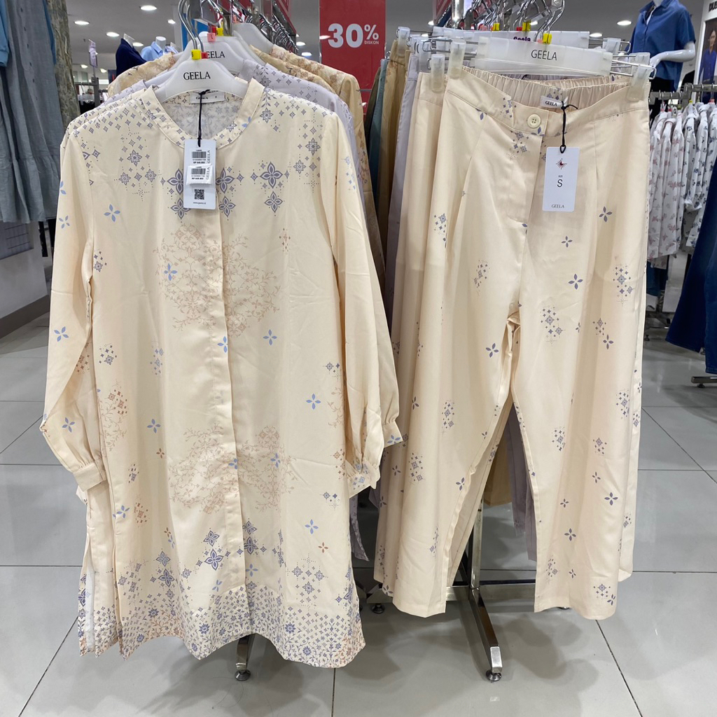 GEELA SET BAJU KURUNG MELAYU WANITA EDISI LEBARAN MATAHARI