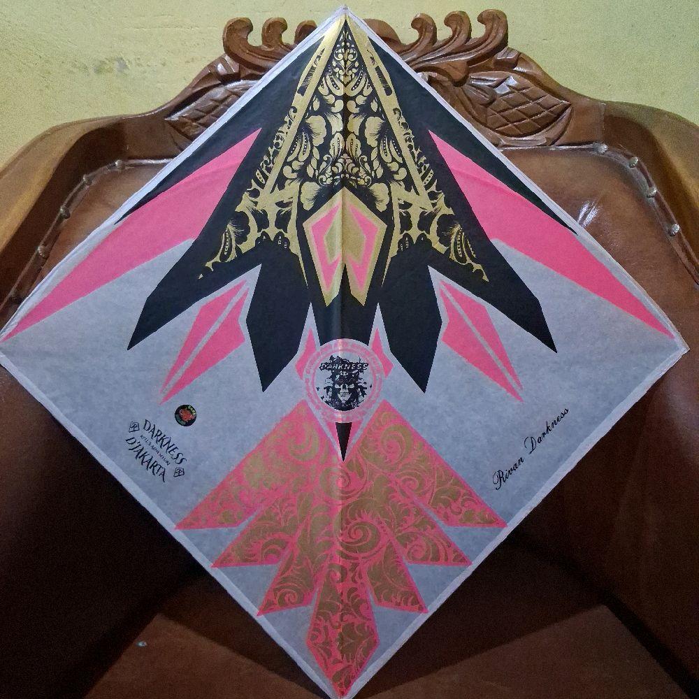 Layangan Sukoi Super Motif  Batik Full Petung