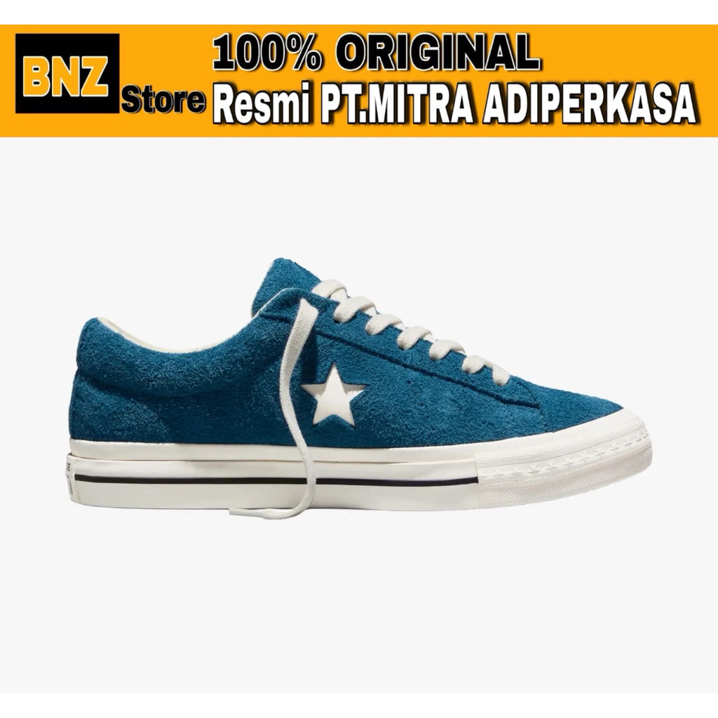 Sepatu Sneakers Pria Converse One Star 95 Blue/Egret