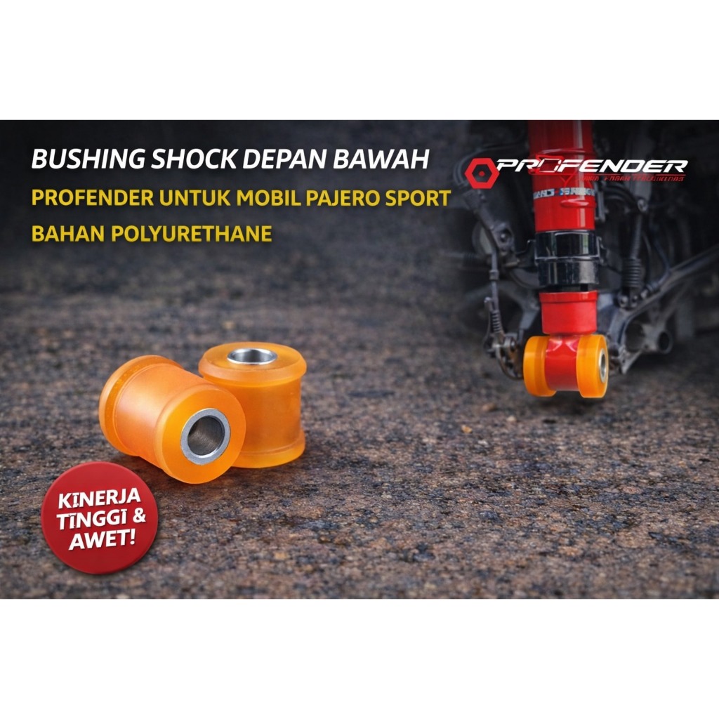 Karet shock depan bawah Pajero Bushing Replacement Profender Shockbreaker Mitsubishi Pajero sport