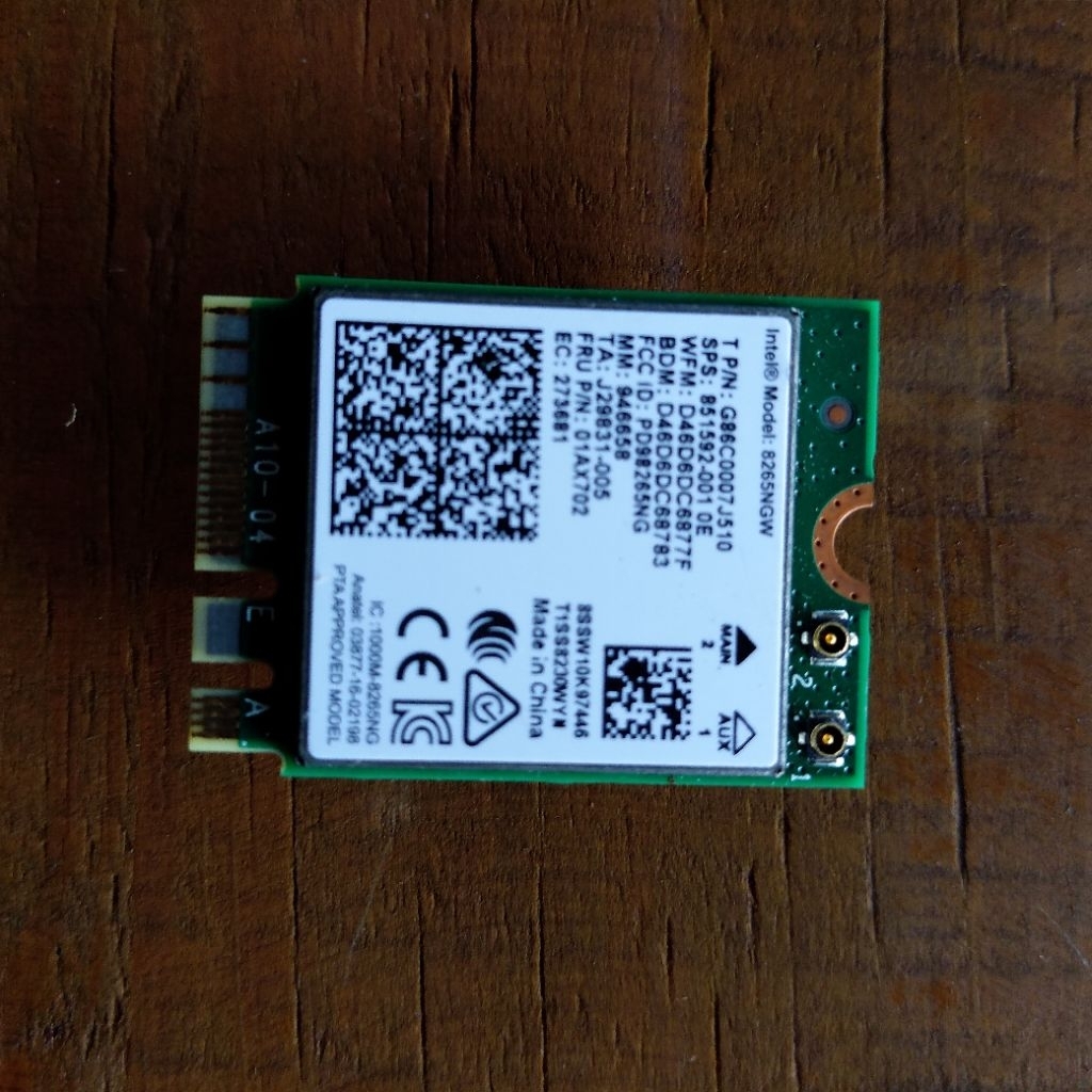 wifi card lenovo thinkpad x270