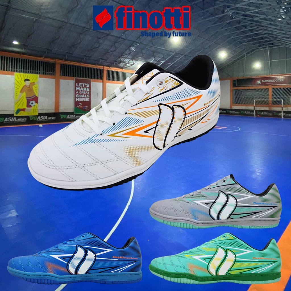 Finotti Joshua FS - Sepatu Futsal Pria Premium Asli Original || Sepatu Futsal Cowok Sol Jahit Full