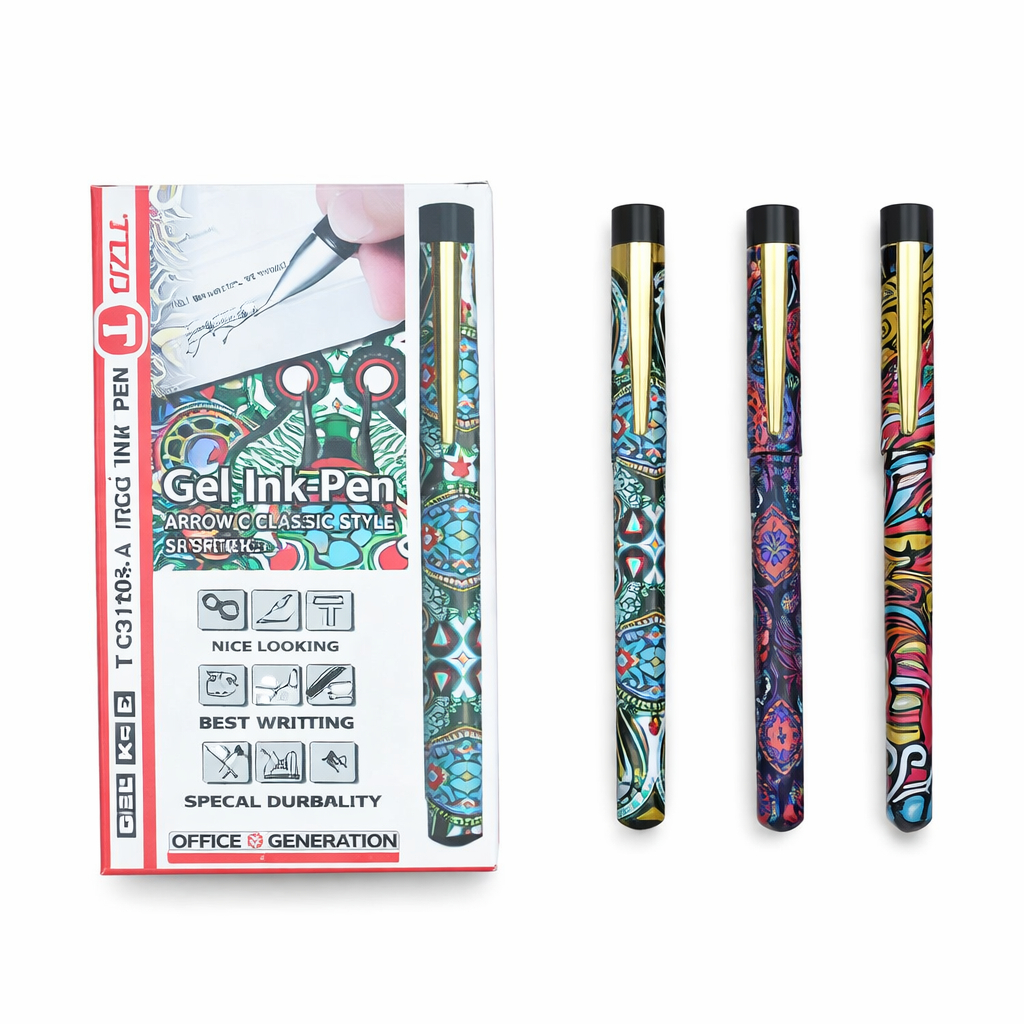 *1 Kotak* Pulpen Tizo TG-30103-A Batik / Gel Pen 1.0mm Tizo TG-30103-A Batik