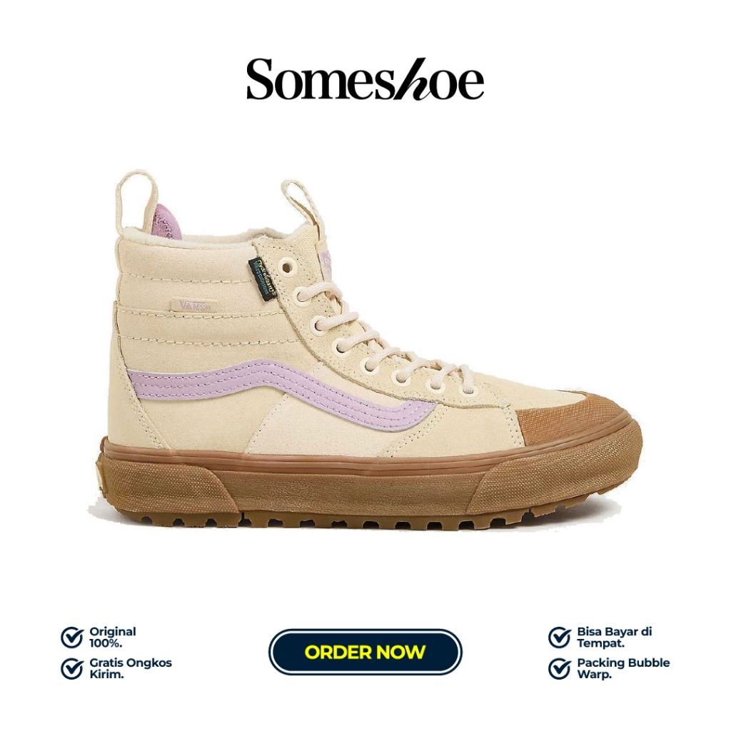 MTE Sk8-Hi Waterproof Beige Purple