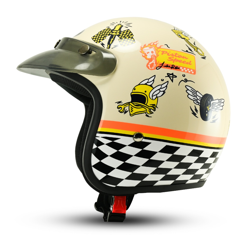 Helm Rsix  Bogo Dewasa Pria Wanita Premium Motor Speed Custom Terbaru Sni