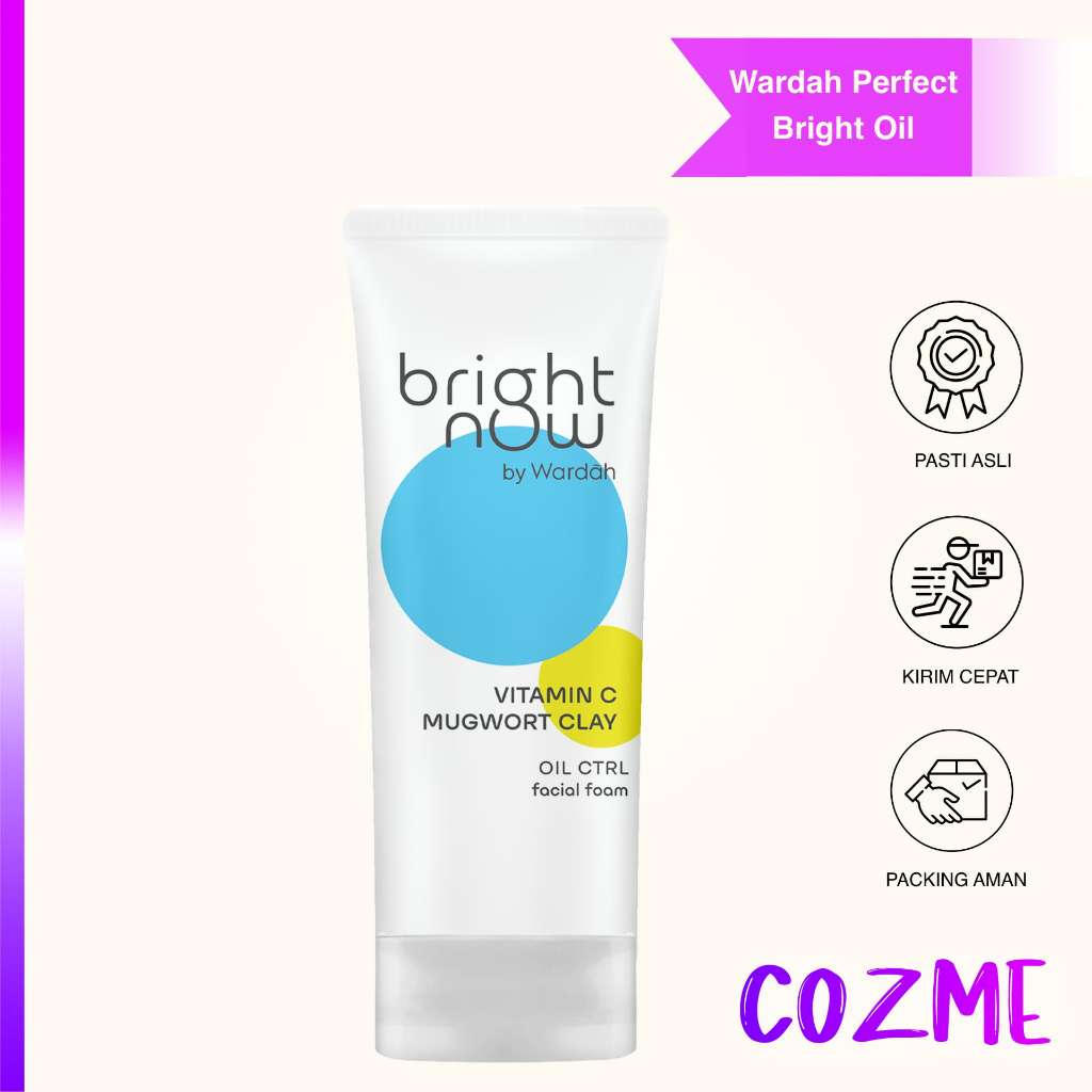 Bright Now By Wardah Vitamin C Mugwort Clay Oil Ctrl Facial Foam [NUZ]