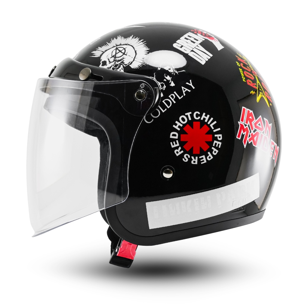 R-six Helm Bogo Dewasa SNI Motif Band Series