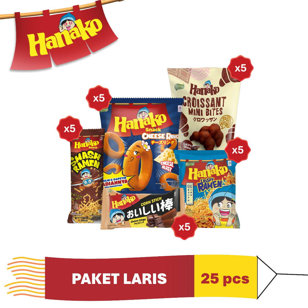 Hanako Snack Paket Usaha Cemilan Kantin Warung Jajanan