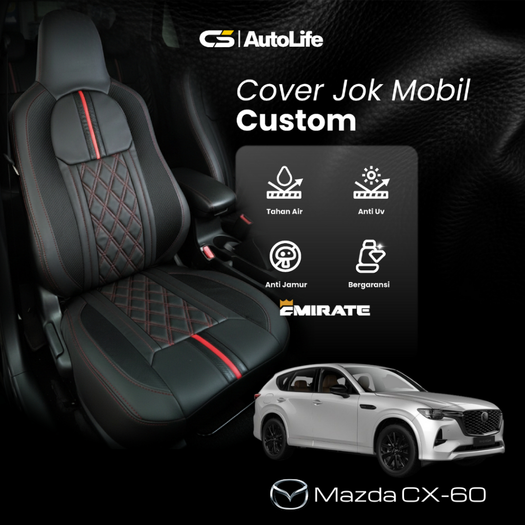 Sarung Jok Mobil / Cover Jok Mobil Mazda CX 60, CX 50, CX 30, CX 9, CX 8, CX 7, CX 5 - CS Autolife