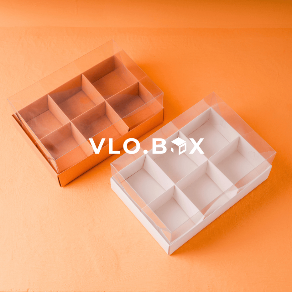 Kotak kue box donat sekat 6 | box nastar sekat | box kue sekat | kotak puding