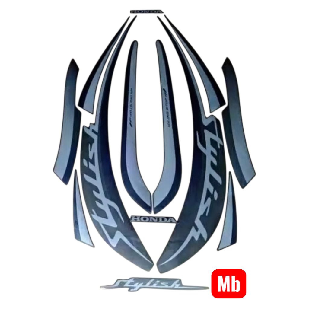 STIKER STRIPING & LIST BODY MOTOR HONDA SCOOPY FI STYLISH NEW 2019 2020 MATTE BROWN