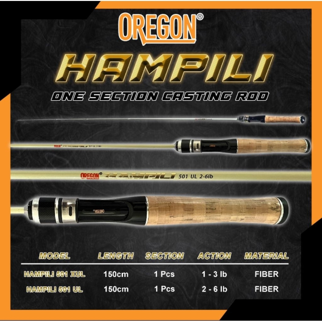 Joran Oregon Hampili, Joran casting, Joran micro fhising