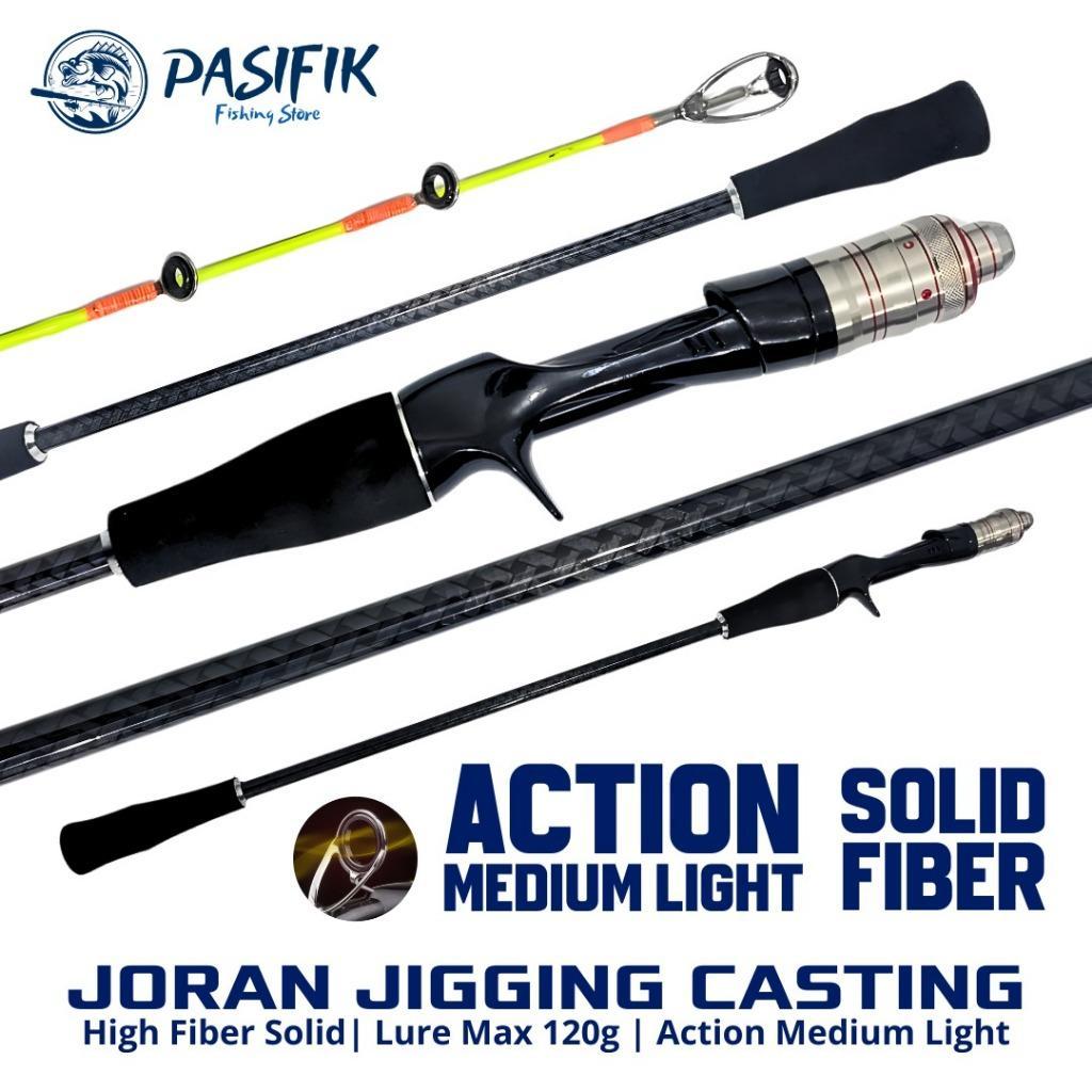 PASIFIK Joran Jigging Casting Solid Fiber Lure Max 120g Medium Light Action Ring Guide Kuat Anti Kar
