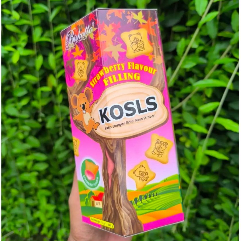 Biskotto Kosls Strawberry Flavour Filling 200g