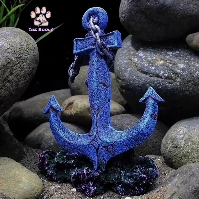 (The Bool's) JANGKAR KAPAL hiasan aquarium jangkar kapal, dekorasi aquarium jangkar karam, jangkar k