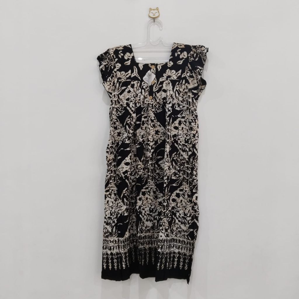 Daster Batik Maribaya/Daster Batik Lengan Pendek/Daster Batik Geber