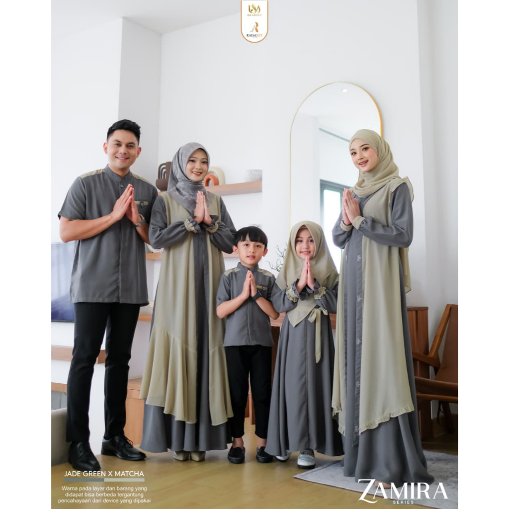Sarimbit Zamira Series Warna Jade Green x Matcha by Raisakey