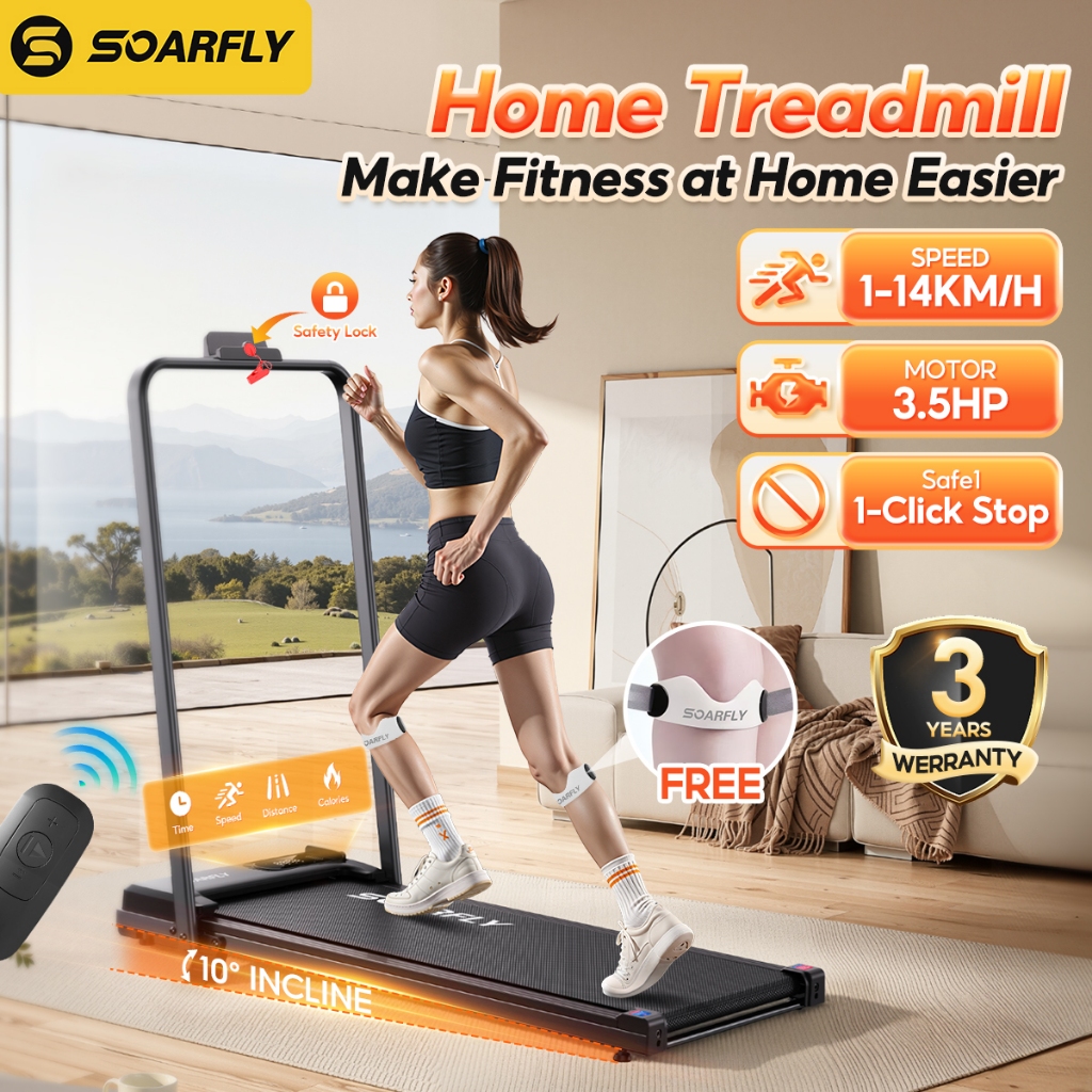 SOARFLY Treadmill Listrik Walking Treadmill Multifungsi treadmill portable
