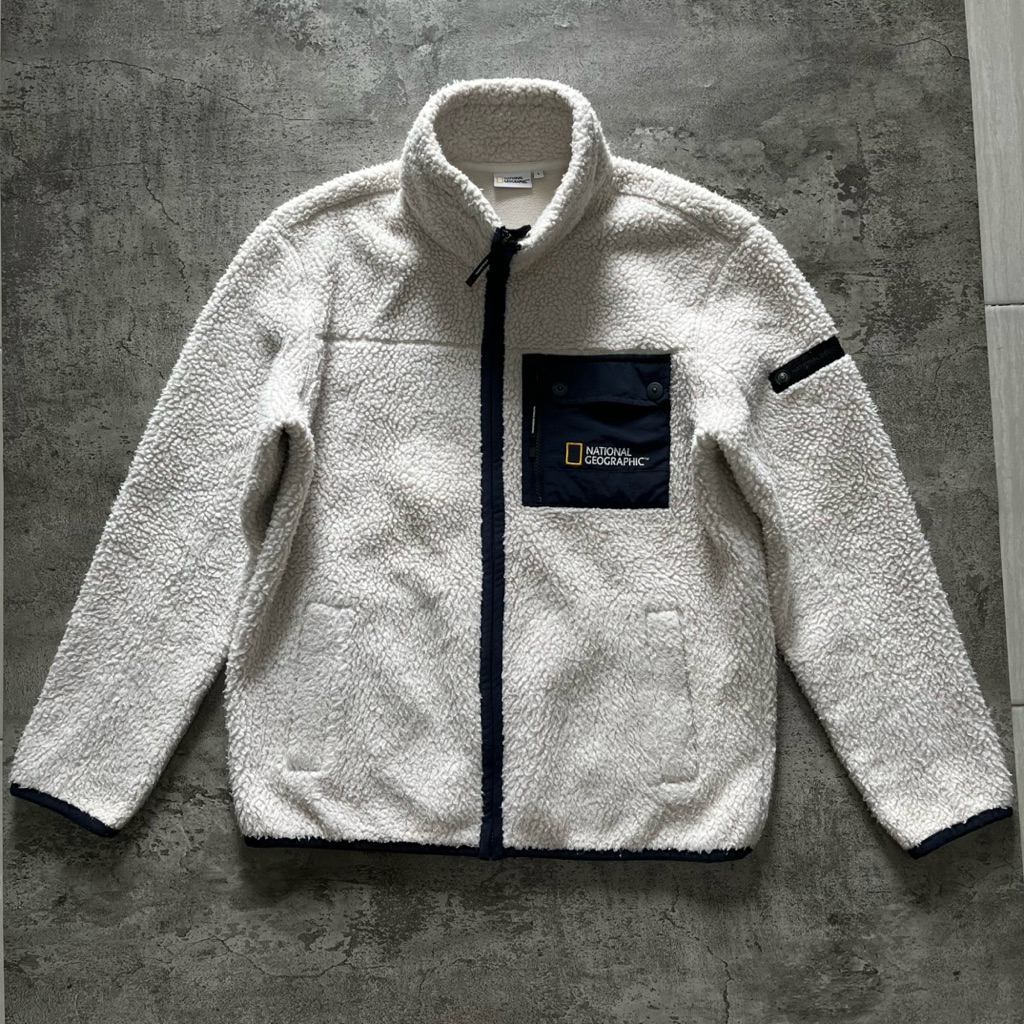 jacket sherpa NATIONAL GEOGRAPHIC bulu domba