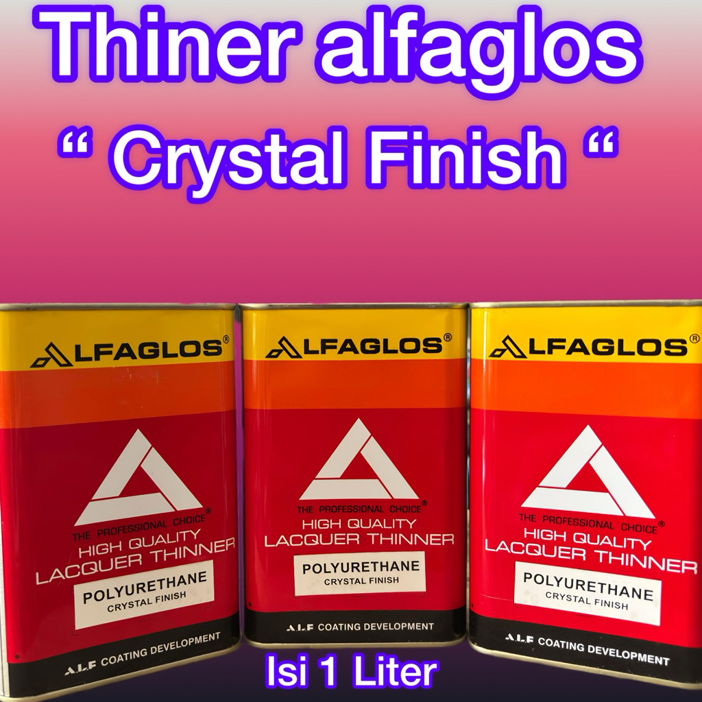 Tiner / Thiner alfaglos Pu Crystal finish