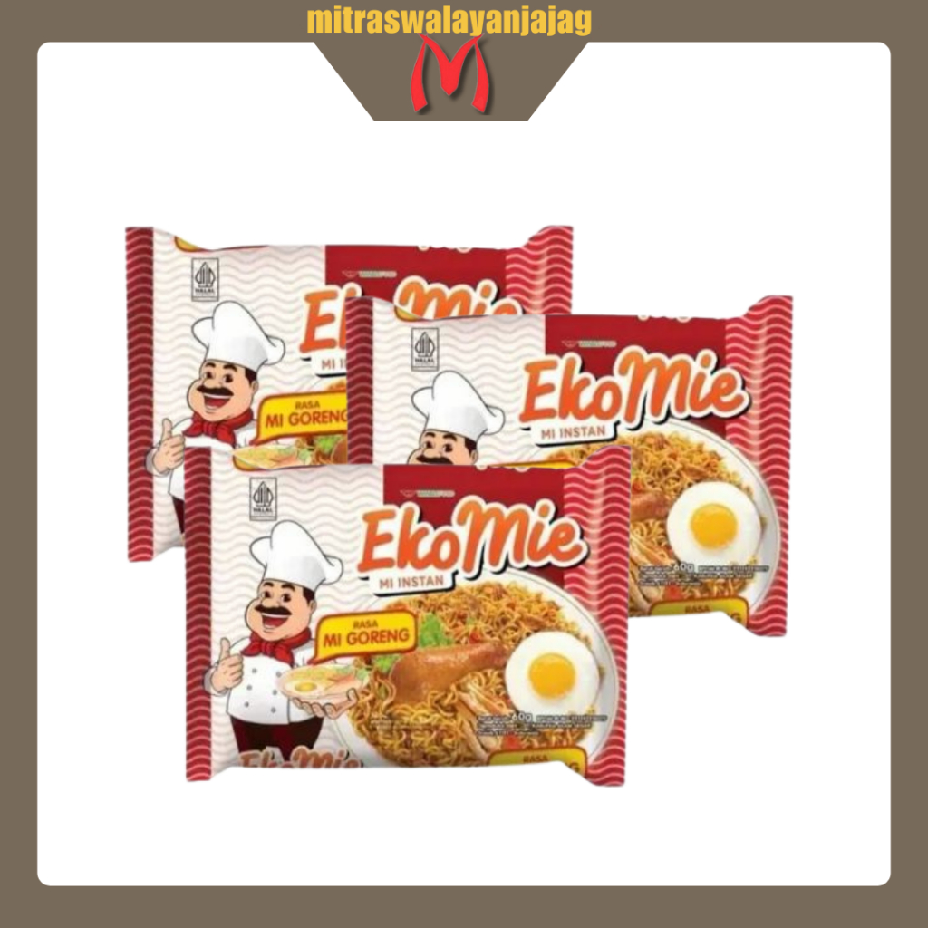Eko Mie Goreng 60gr - Mie Instant Kemasan Praktis