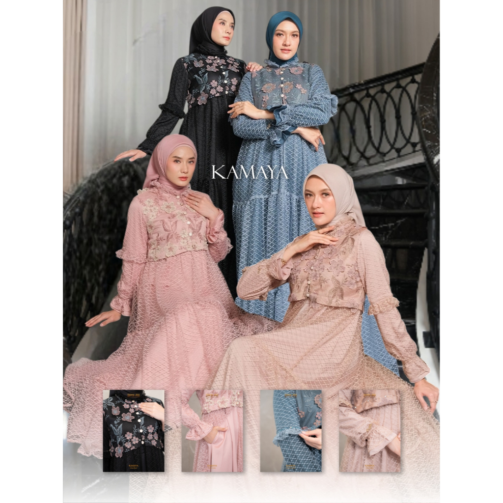 ZALIFA - KAMAYA DRESS - GAMIS WANITA - FASHION MUSLIM WANITA
