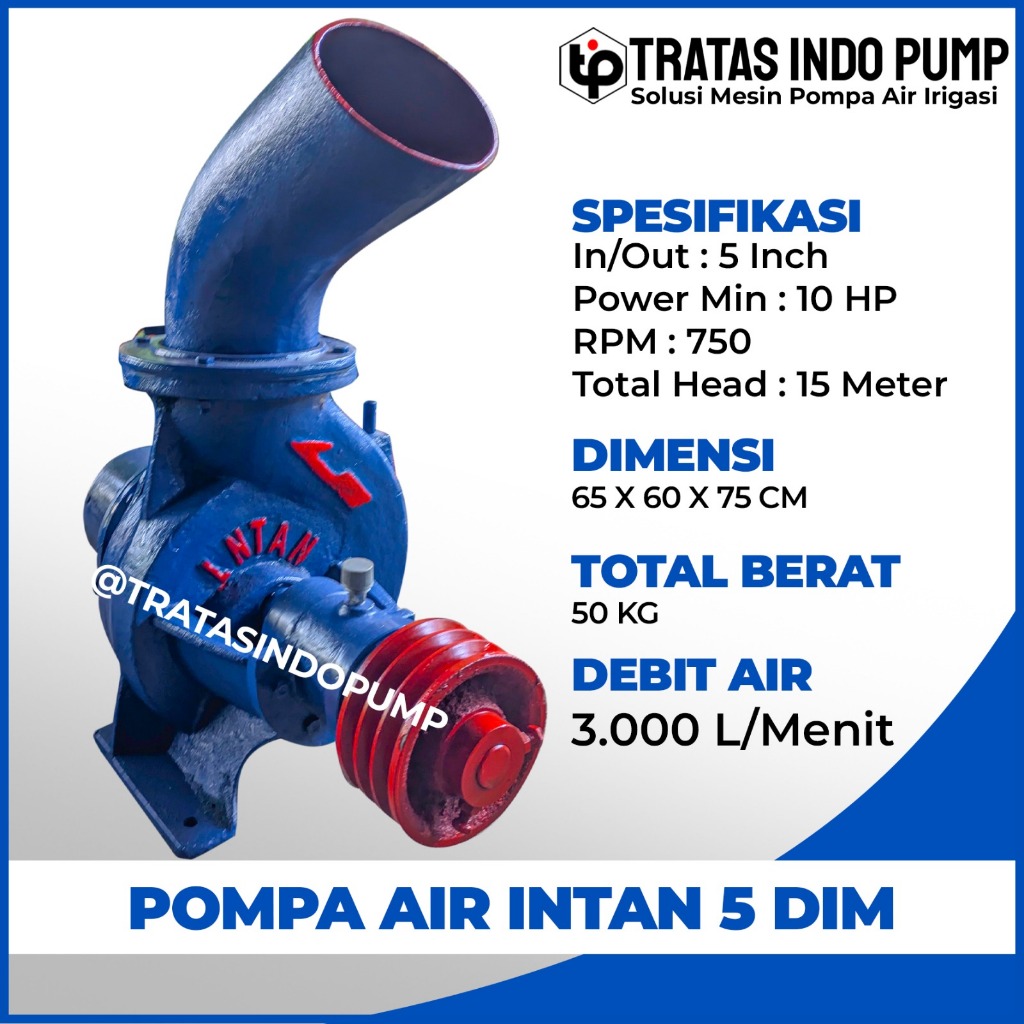 Pompa intan 5 Inch pompa air sentrifugal / Pompa irigasi / pompa tambak