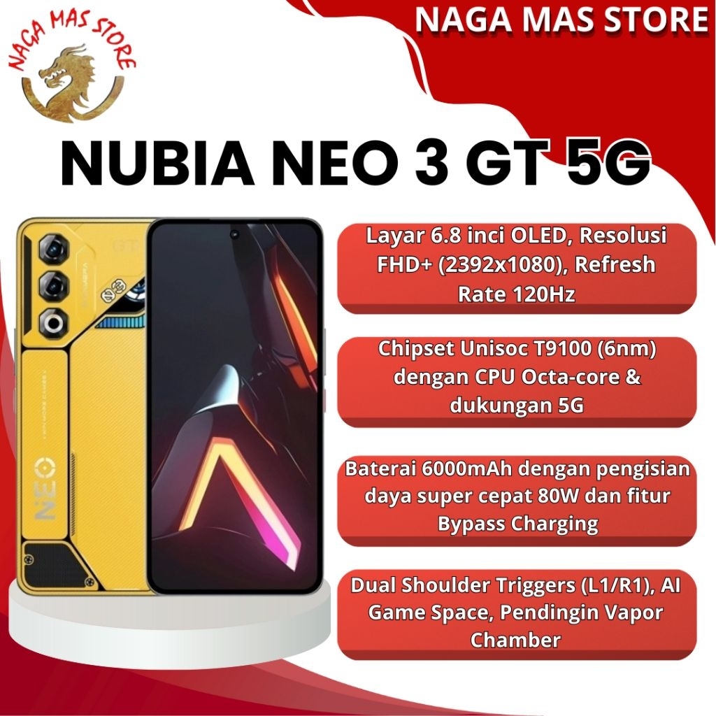 NUBIA NEO 3 GT 5G 8GB+12GB/256GB